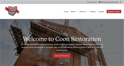 Desktop Screenshot of coonrestoration.com