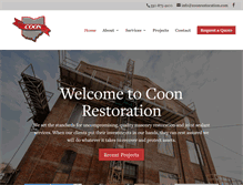 Tablet Screenshot of coonrestoration.com